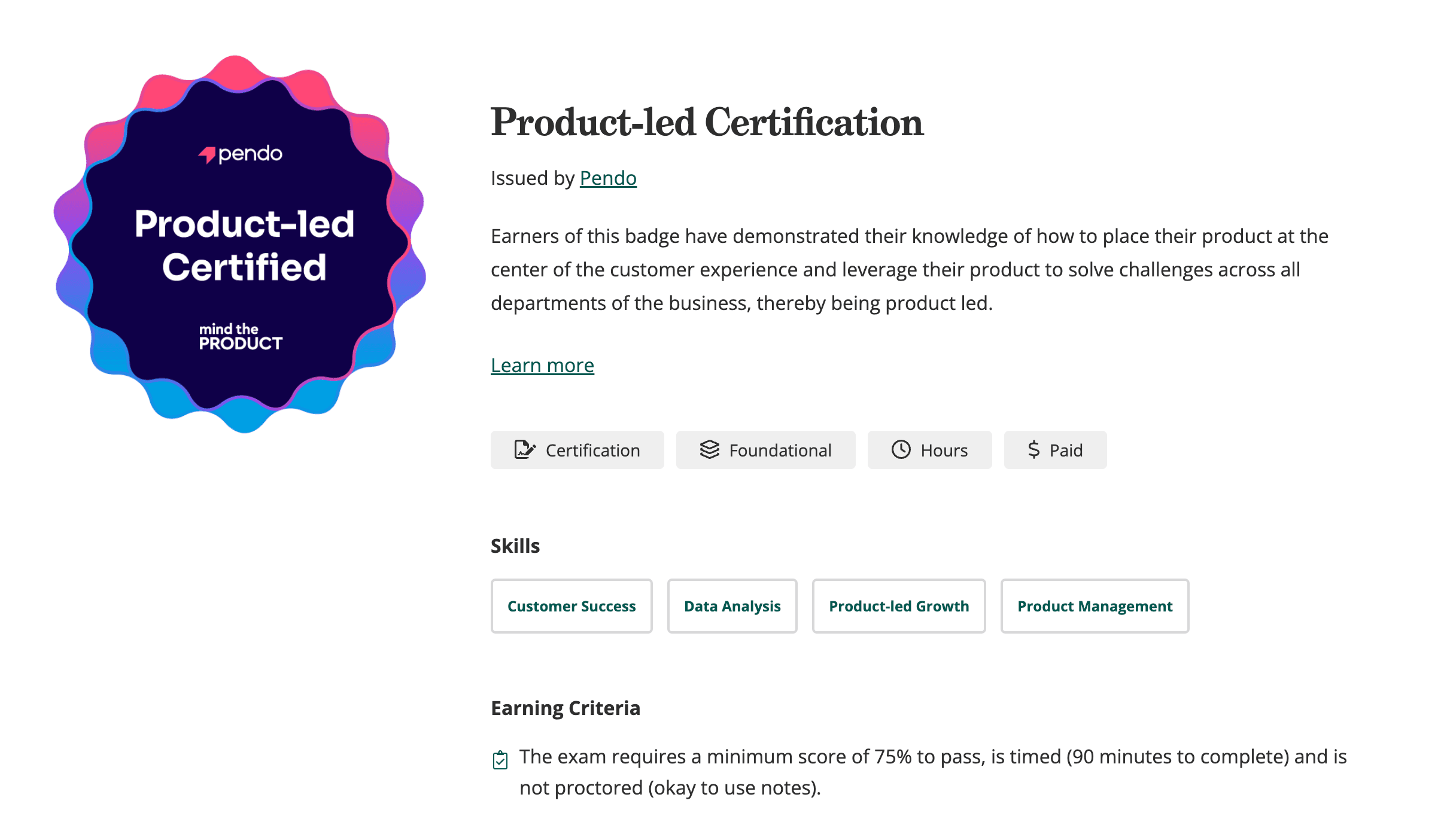 Product-Led Certified